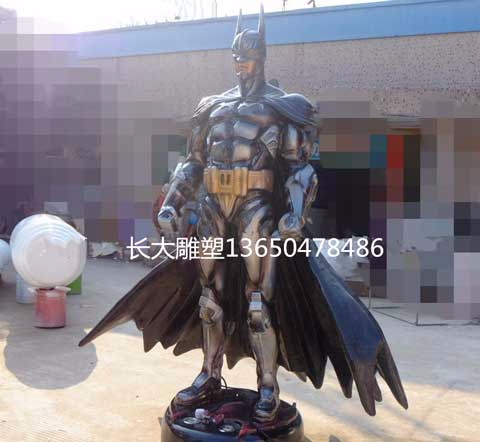优质玻璃钢蝙蝠侠雕塑，蝙蝠侠雕塑价格